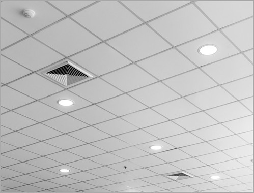completed suspended ceiling